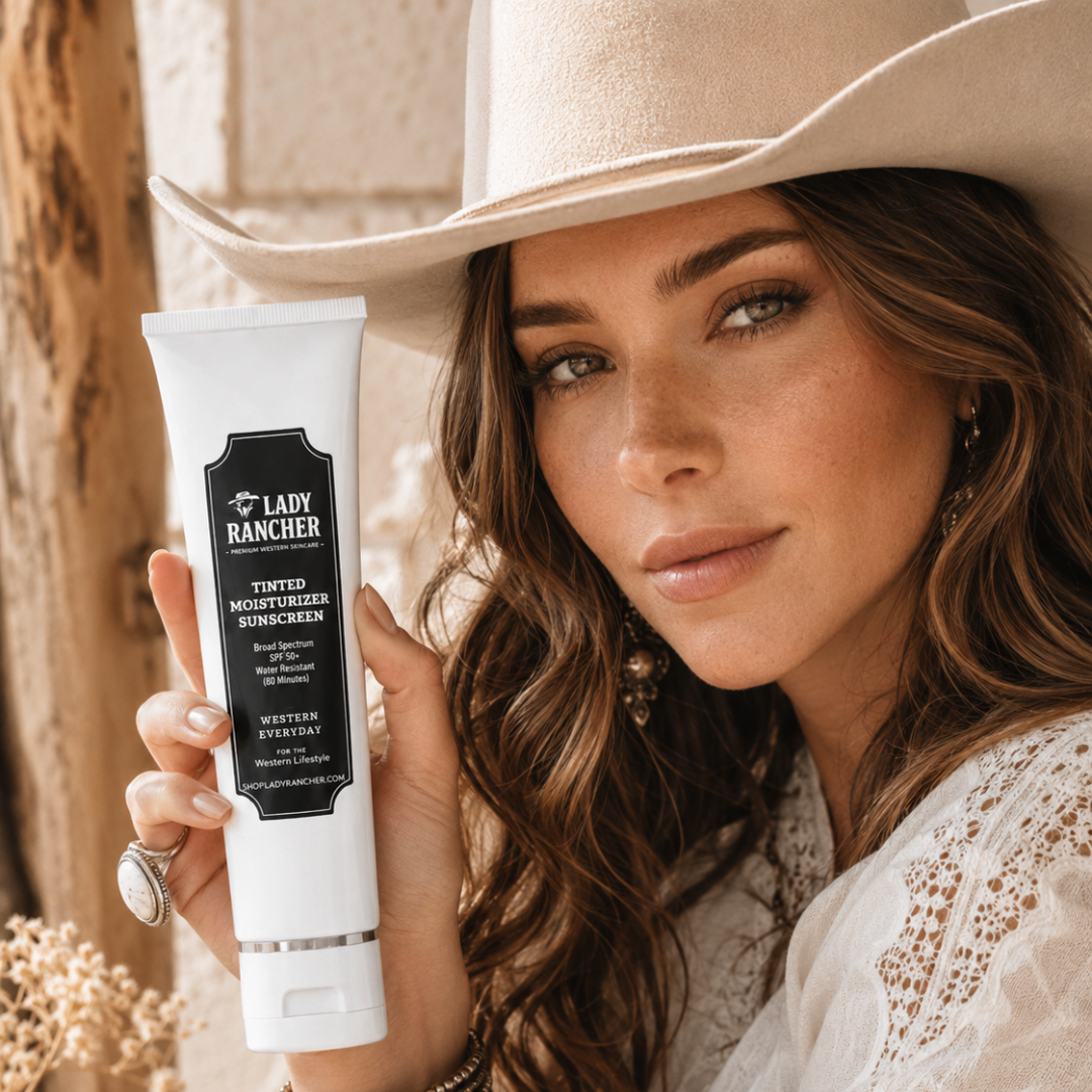 Lady Rancher Tinted Moisturizer Sunscreen SPF 50 – Broad Spectrum Hydrating Face Protection