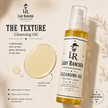 Lady Rancher Cleansing Oil | Olive Oil & Jojoba Makeup Remover Cleanser