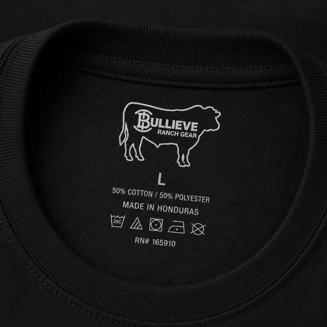 Believe Cow Outline T‑Shirt — Minimalist Faith Farm Graphic Tee