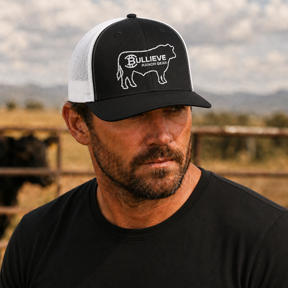 BULLIEVE Ranch Gear outline Trucker Cap | Ranching, Western farm hat