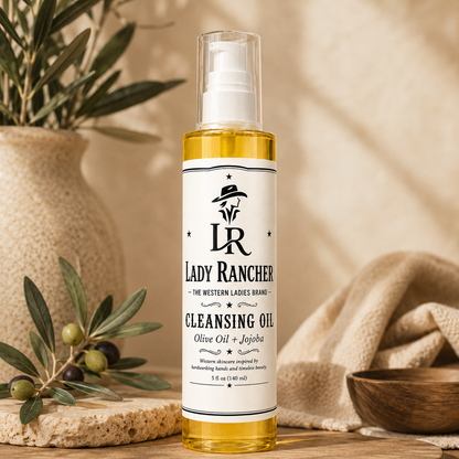 Lady Rancher Cleansing Oil | Olive Oil & Jojoba Makeup Remover Cleanser