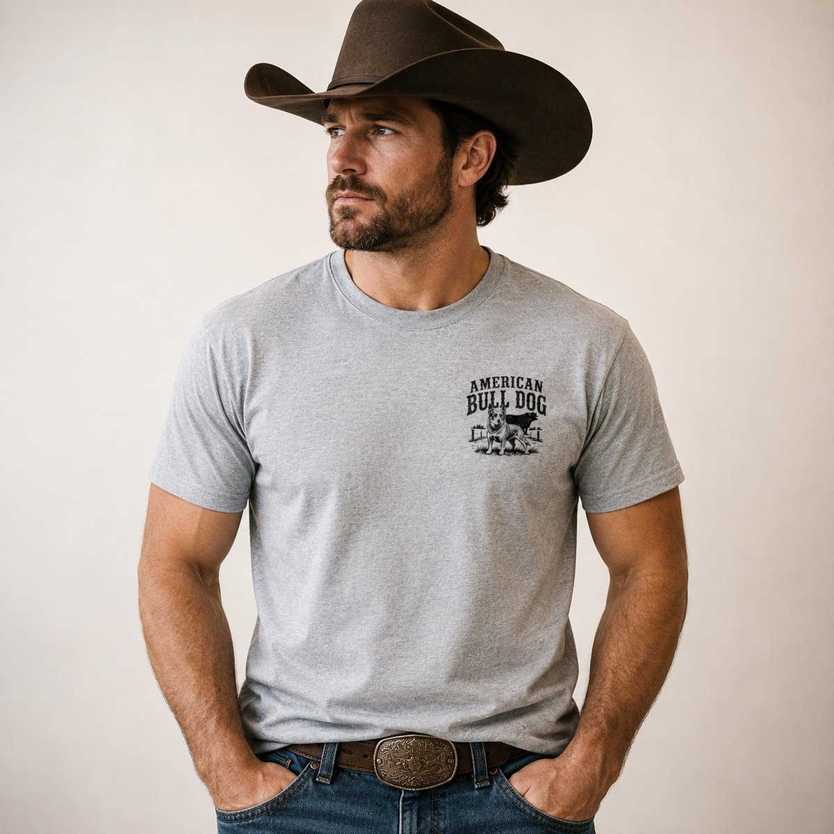 American Bull Dog Bullshirt – Ranch Dog and Bull Graphic Tee