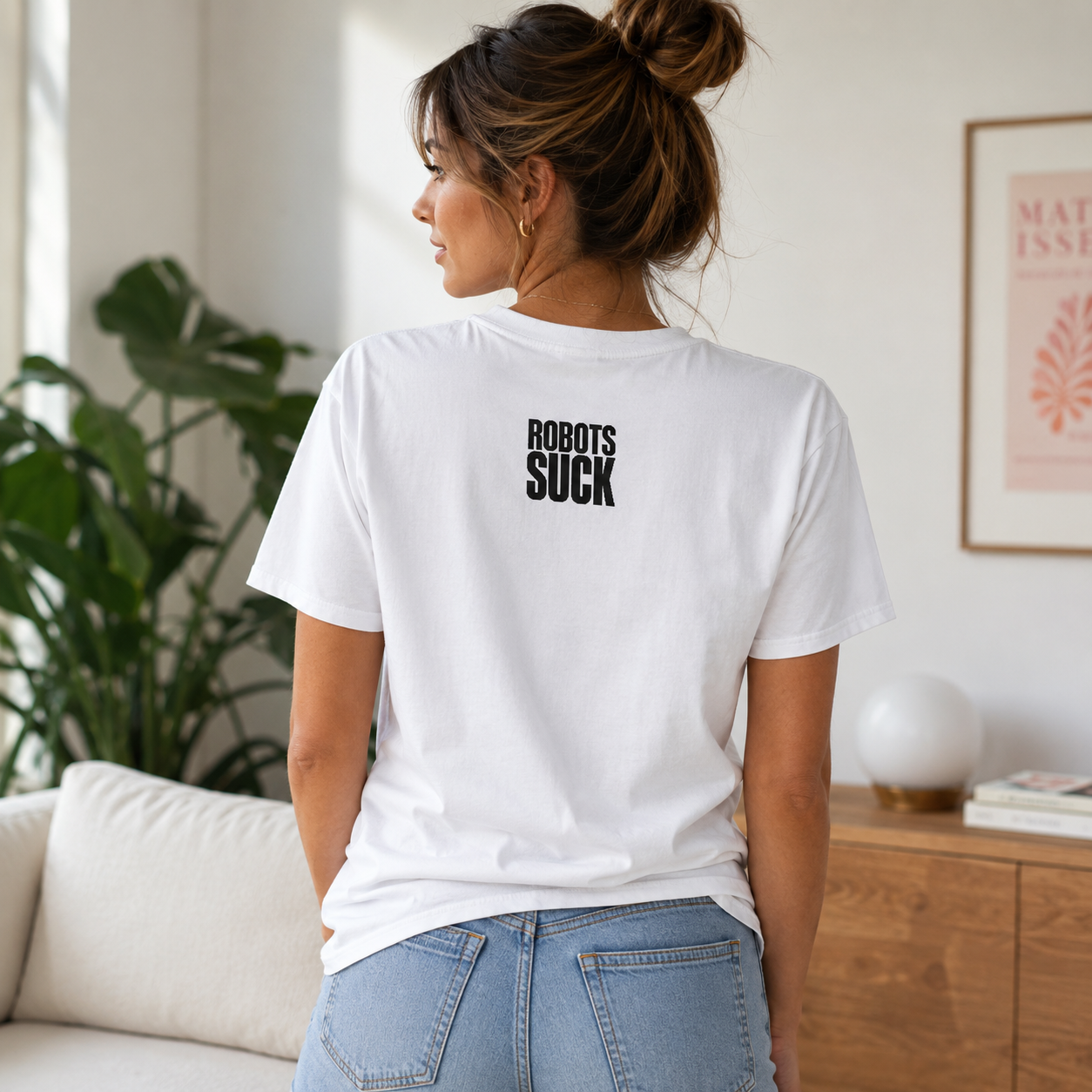 Robots Suck T-Shirt — Bold Anti-Tech Graphic Tee