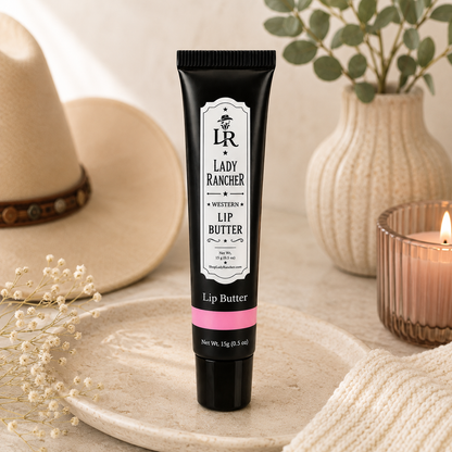 Lady Rancher™ Sweet Butter Lip Butter | Hydrating Vegan Lip Butter with Soft Nude Tint