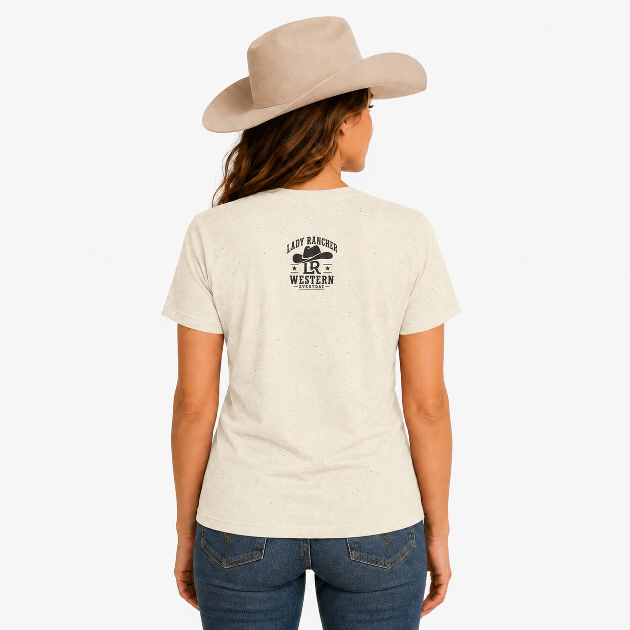 Lady Rancher logo cowboy hat T-Shirt | Western Everyday