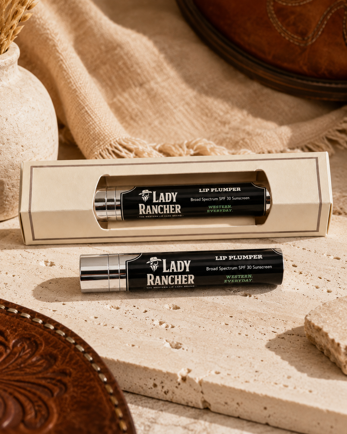 Lady Rancher Lip Plumper SPF 30 – Hydrating Broad Spectrum Lip Treatment