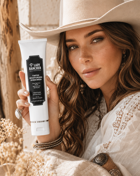 Lady Rancher Tinted Moisturizer Sunscreen SPF 50 – Broad Spectrum Hydrating Face Protection